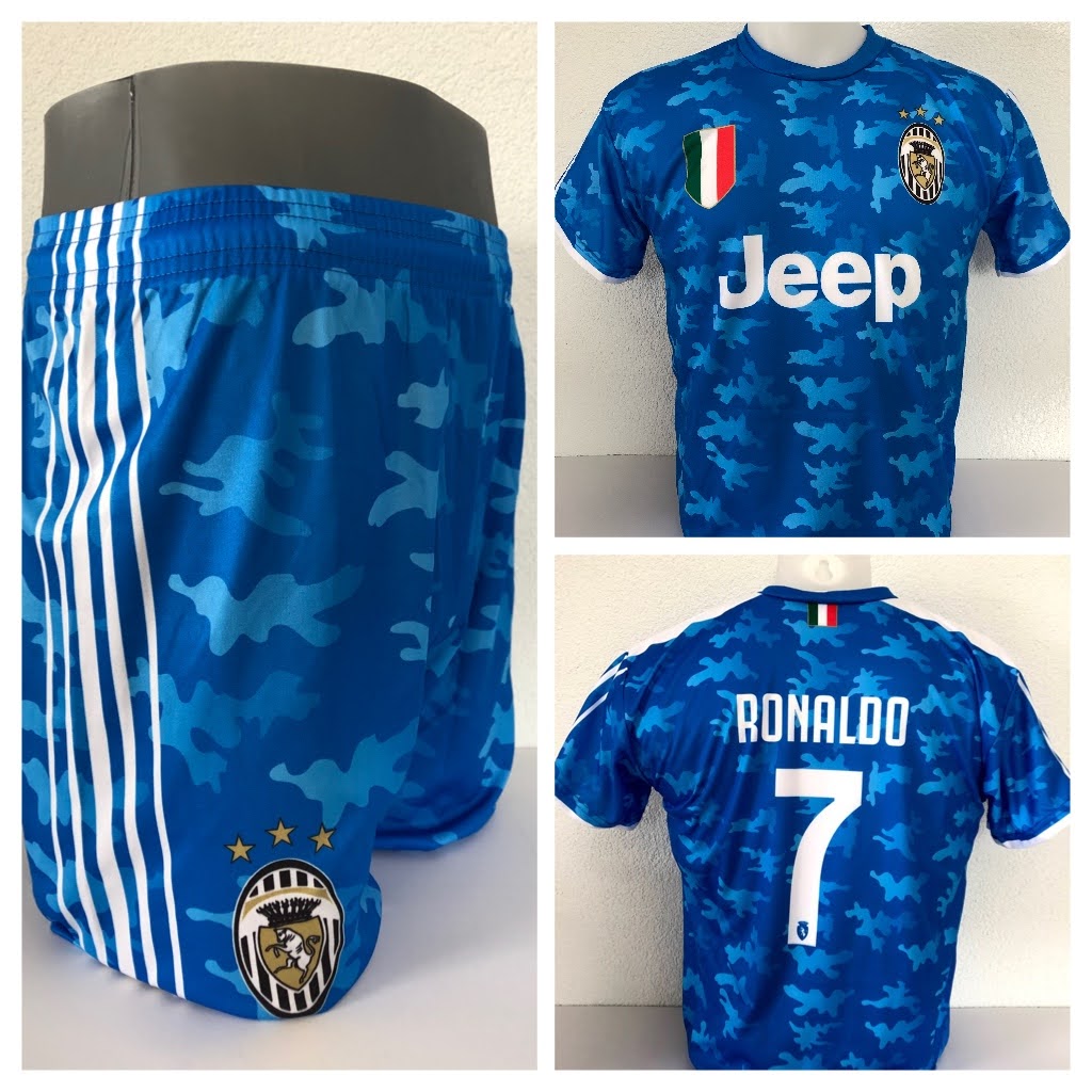 Postcode schaak ik ben trots Juventus Ronaldo Voetbalshirt + Broek - Voetbalshirt-tenue