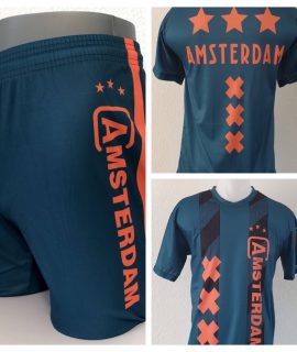Amsterdam Voetbalshirt + Broek Uit (Groen)