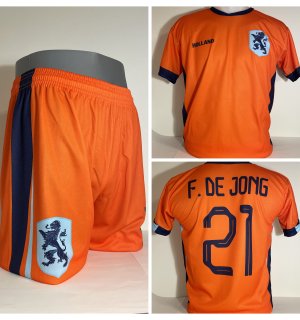 Nederlands Elftal F. de Jong Voetbalshirt + Broek