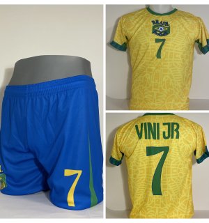 Vini Jr Brazilië Voetbalshirt + Broek