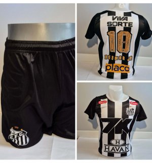 Neymar Jr Santos Uit Voetbalshirt + Broek